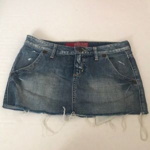 Guess denim jean mini skirt
